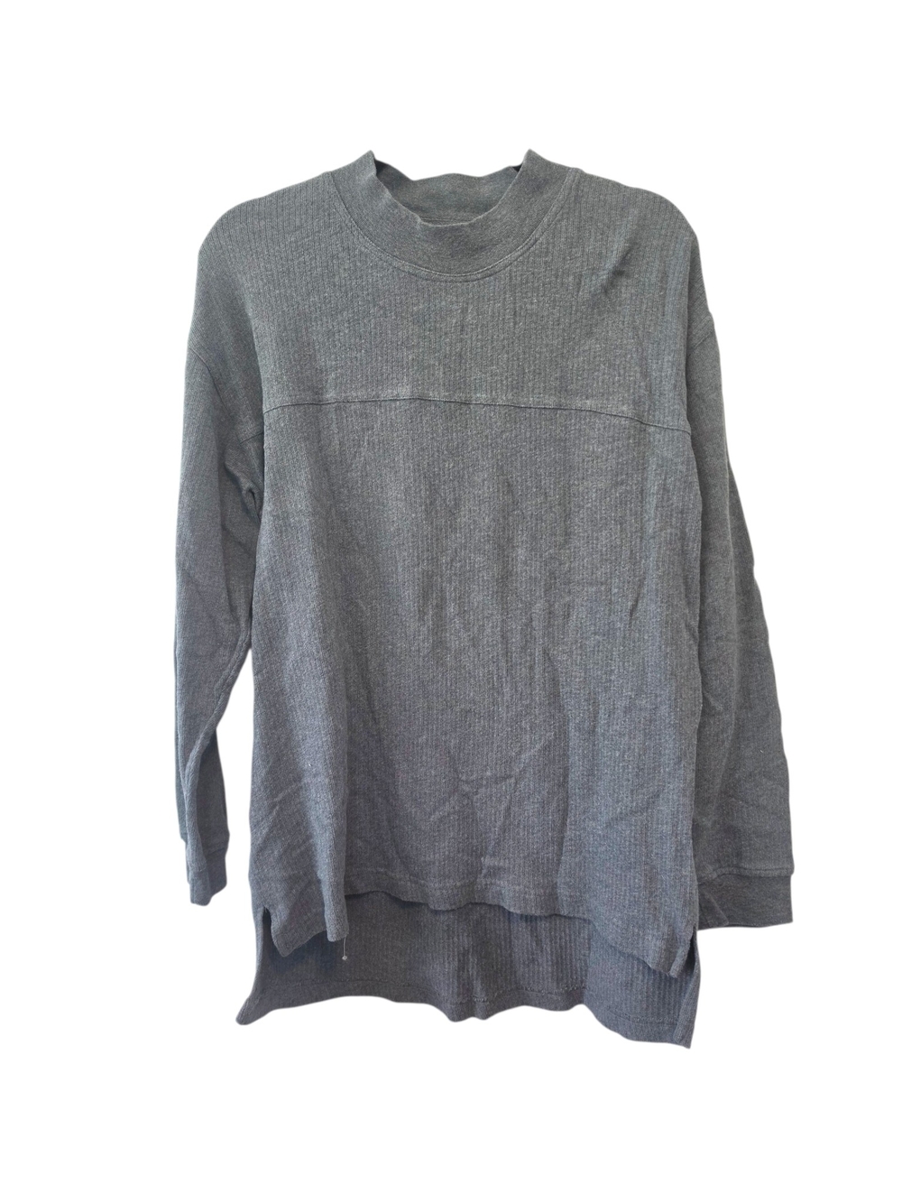 Yves Saint Laurent Pour Homme Gray Ribbed Mock Neck Sweater Men's Size Small
